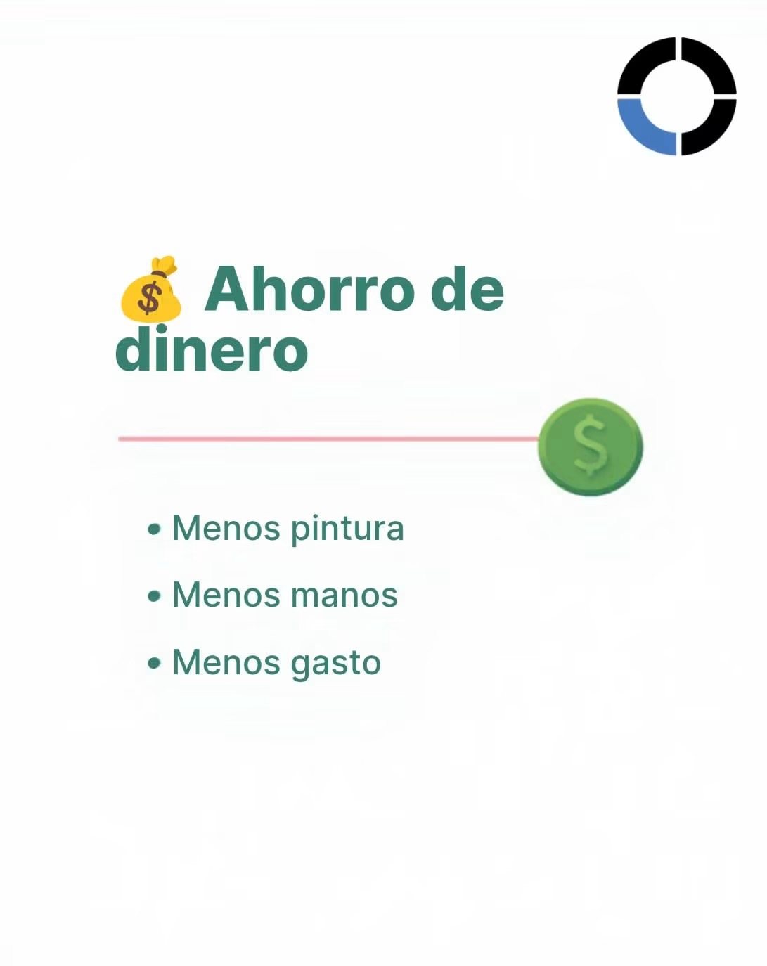 Ahorro de dinero al usar pintura de alto rendimiento